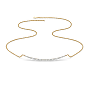 Xytheris Lab Grown Diamond Necklace in 18kt Gold Vermeil | GEMSURE