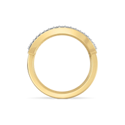 Xyvoris Lab Grown Diamond Ring in 18kt Gold Vermeil | GEMSURE
