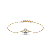 Zyverra Lab Grown Diamond Bracelet in 18kt Gold Vermeil | GEMSURE