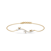 Lyvoria Lab Grown Diamond Bracelet in 18kt Gold Vermeil | GEMSURE