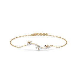 Lyvoria Lab Grown Diamond Bracelet in 18kt Gold Vermeil | GEMSURE