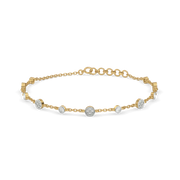 Aelvion Lab Grown Diamond Bracelet in 18kt Gold Vermeil | GEMSURE