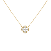 Zynthera Lab Grown Diamond Necklace in 18kt Gold Vermeil | GEMSURE