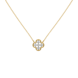 Zynthera Lab Grown Diamond Necklace in 18kt Gold Vermeil | GEMSURE