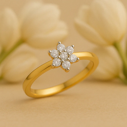 Lyvionis Lab Grown Diamond Ring in 18kt Gold Vermeil | GEMSURE