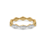 Xyphoris Lab Grown Diamond Ring in 18kt Gold Vermeil | GEMSURE