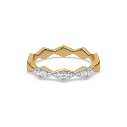 Xyphoris Lab Grown Diamond Ring in 18kt Gold Vermeil | GEMSURE