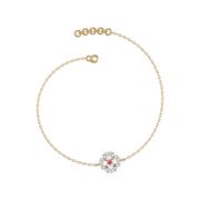 Zyverra Lab Grown Diamond Bracelet in 18kt Gold Vermeil | GEMSURE