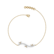 Lyvoria Lab Grown Diamond Bracelet in 18kt Gold Vermeil | GEMSURE