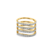Xyvoris Lab Grown Diamond Ring in 18kt Gold Vermeil | GEMSURE