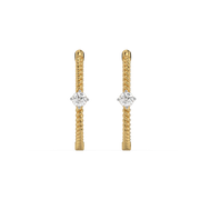 Xyvoria Lab Grown Diamond Earring in 18kt Gold Vermeil | GEMSURE