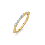 Qyphoris Lab Grown Diamond Ring in 18kt Gold Vermeil | GEMSURE