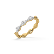 Xyphoris Lab Grown Diamond Ring in 18kt Gold Vermeil | GEMSURE