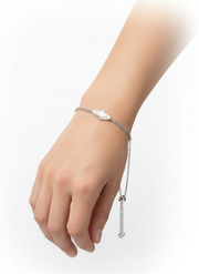 Elvra Crest Lab Diamond Bracelet | GEMSURE