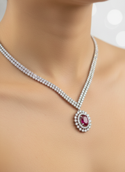 Luminous Eden Lab Diamond Necklace | GEMSURE