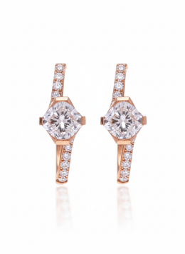 Novae Line Lab Diamond Earring | GEMSURE
