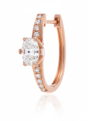 Novae Line Lab Diamond Earring | GEMSURE