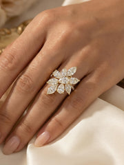 Ivory Crest Lab Diamond Ring | GEMSURE