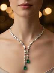 Aurora Crest Lab Diamond Necklace | GEMSURE