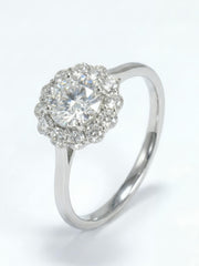 Silent Ember 48 Pointer Lab Diamond Ring | GEMSURE