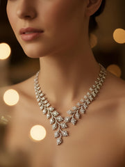 Scarlet Veil Lab Diamond Necklace | GEMSURE