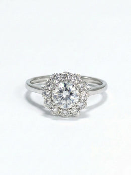 Silent Ember 48 Pointer Lab Diamond Ring | GEMSURE