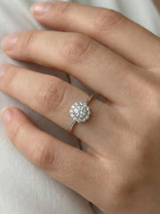 Silent Ember 48 Pointer Lab Diamond Ring | GEMSURE